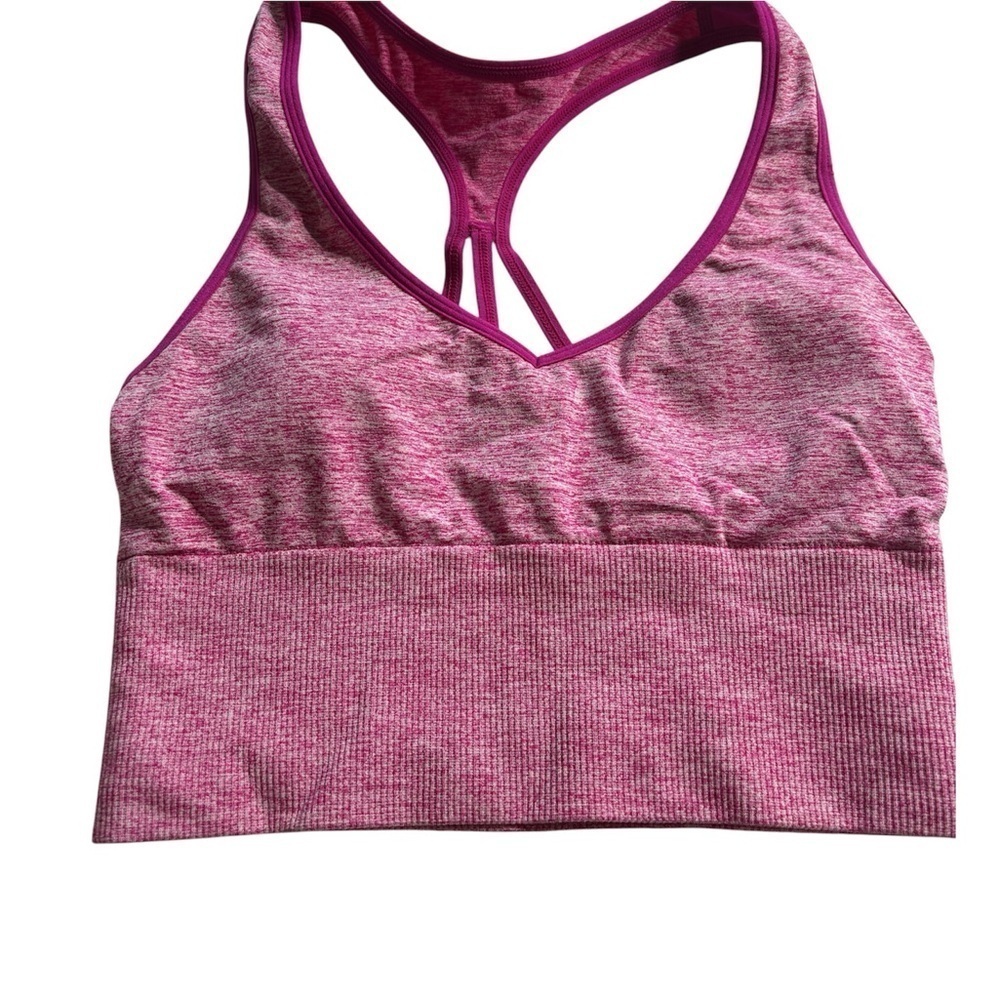 Pink Sports Seamless lightly lined Longline
Sports Bra size Small